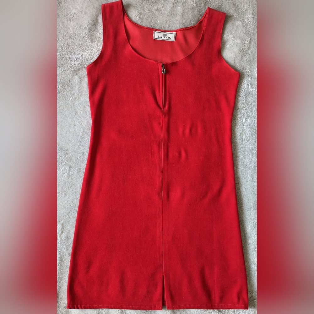 Lanvin red mini dress
